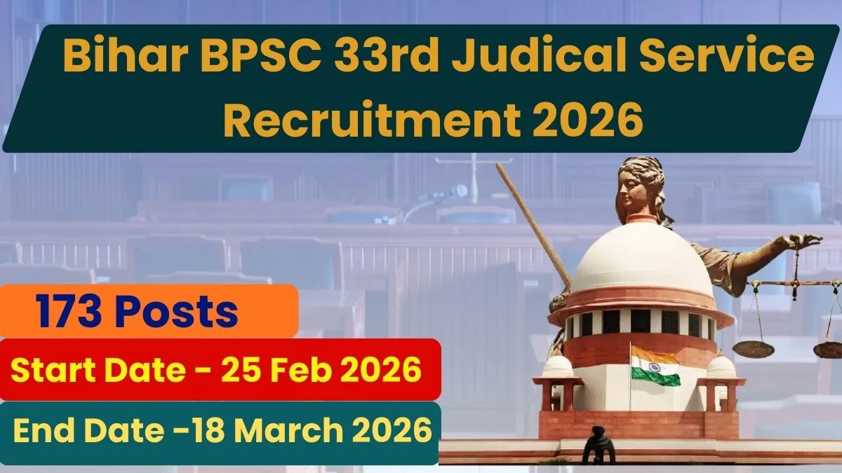 Bihar BPSC 33rd Judicial Service Recruitment 2026