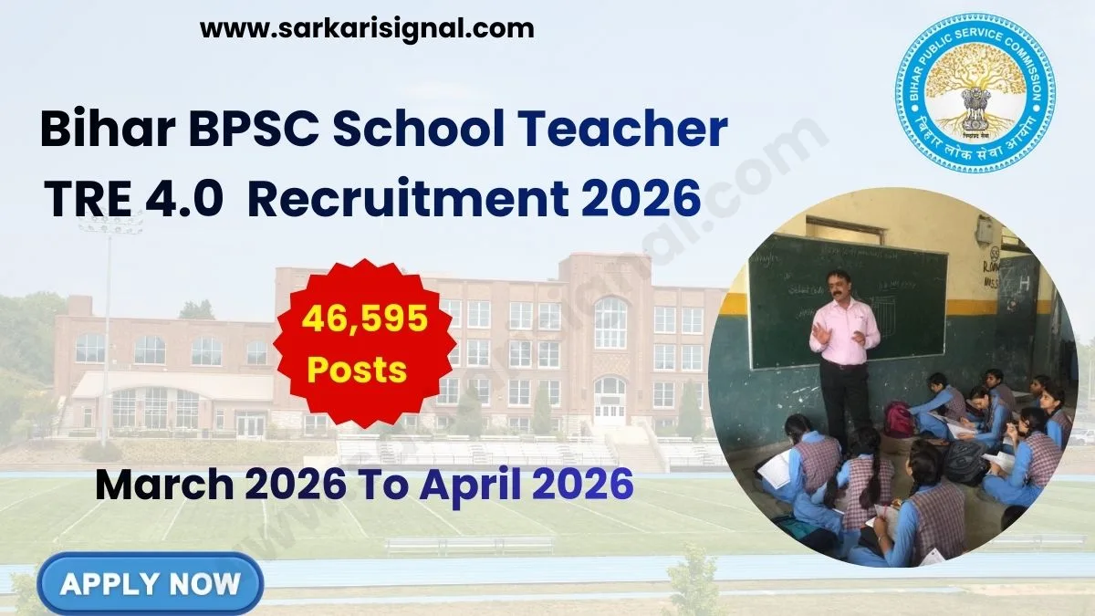 Bihar BPSC School Teacher TRE 4.0 Recruitment 2026
