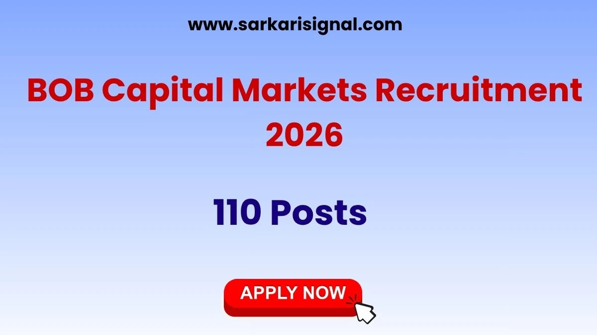 BOB Capital Markets Recruitment 2026