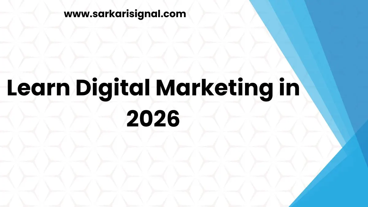 Learn Digital Marketing in 2026