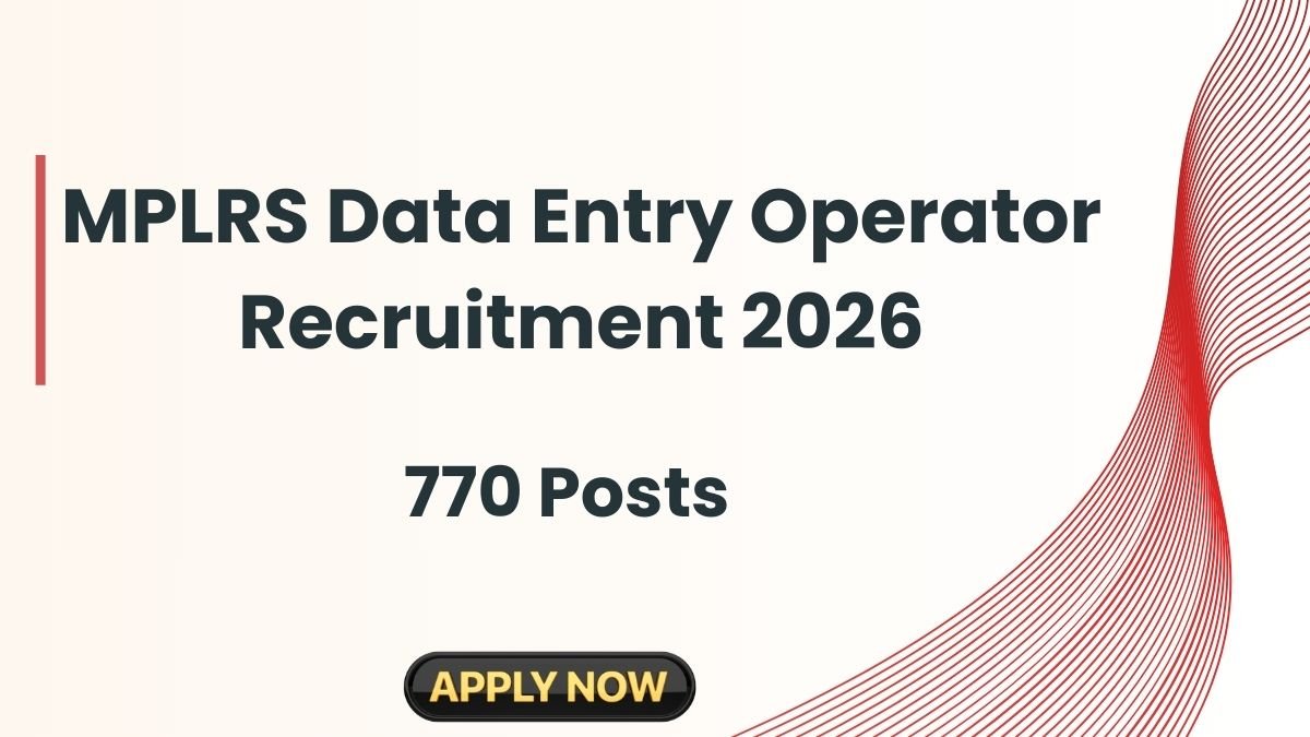 MPLRS Data Entry Operator Recruitment 2026