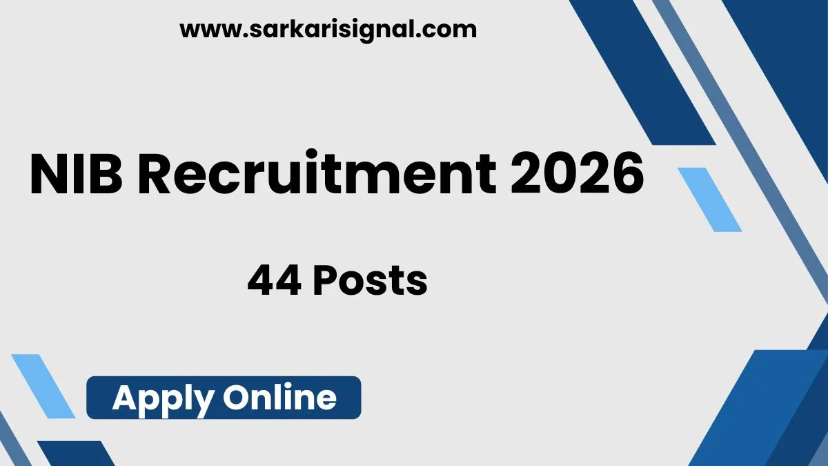 NIB Recruitment 2026