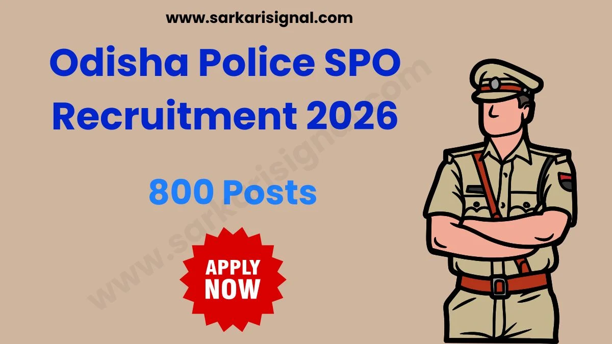 Odisha Police SPO Recruitment 2026