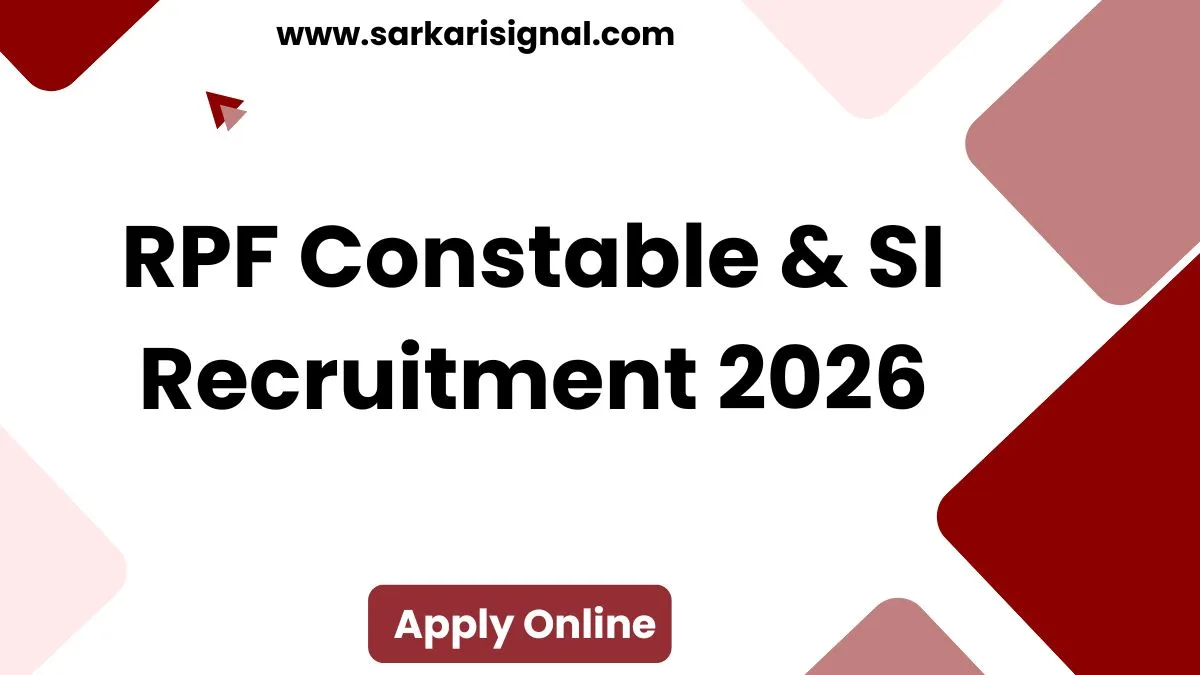 RPF Constable & SI Recruitment 2026