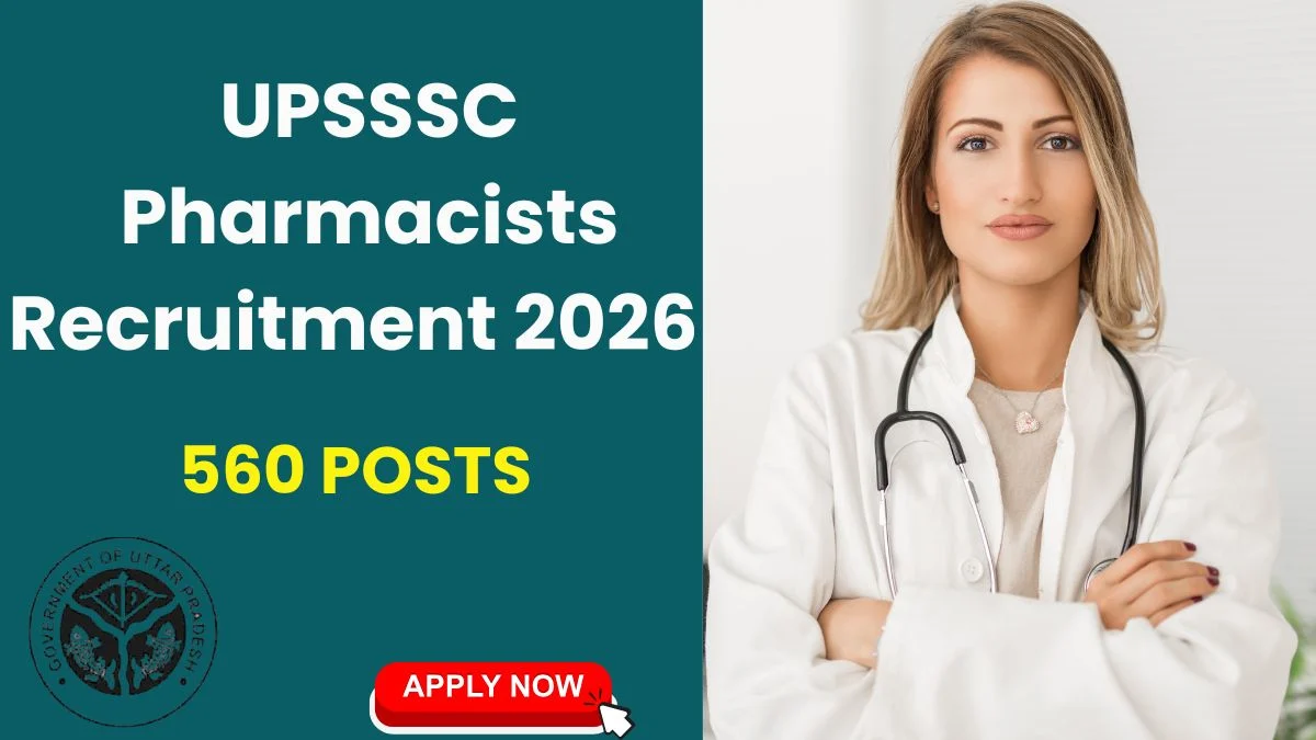 UPSSSC Pharmacist Recruitment 2026