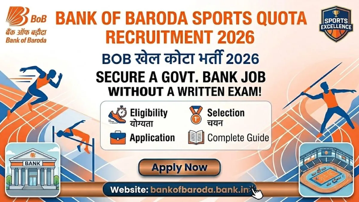 Bank of Baroda Sports Quota Recruitment 2026