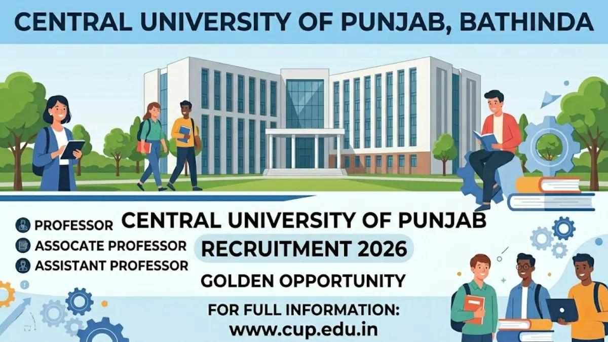 Central University of Punjab Recruitment 2026