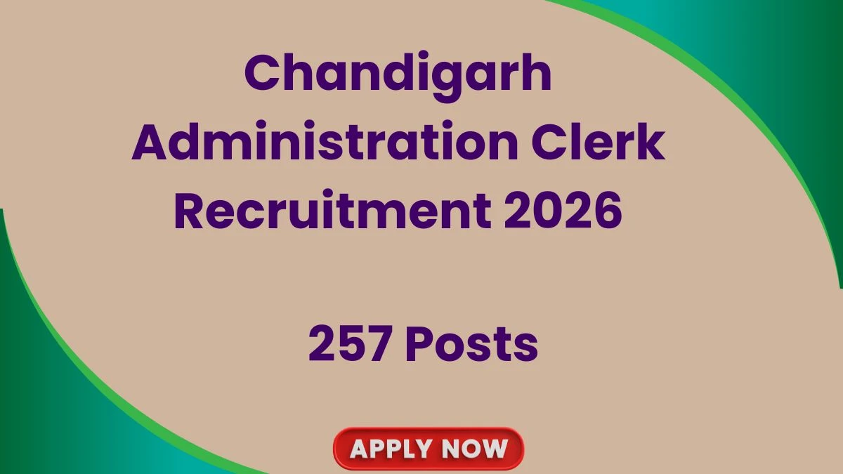 Chandigarh Administration Clerk Recruitment 2026