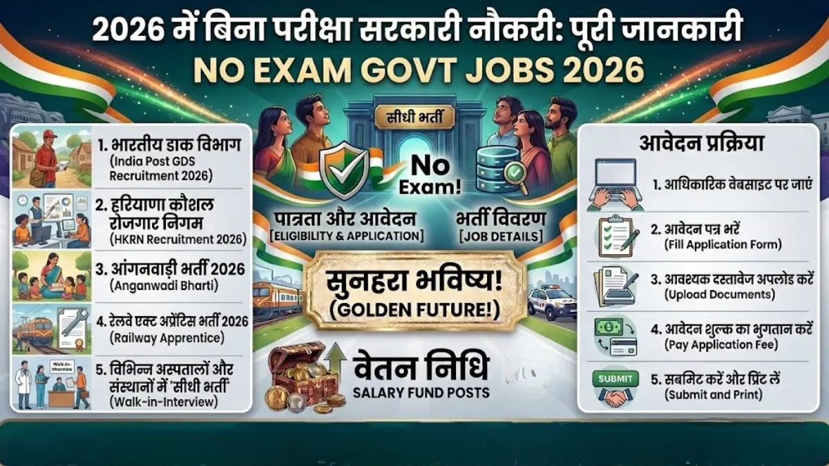 How to Get Government Jobs Without Exam 2026