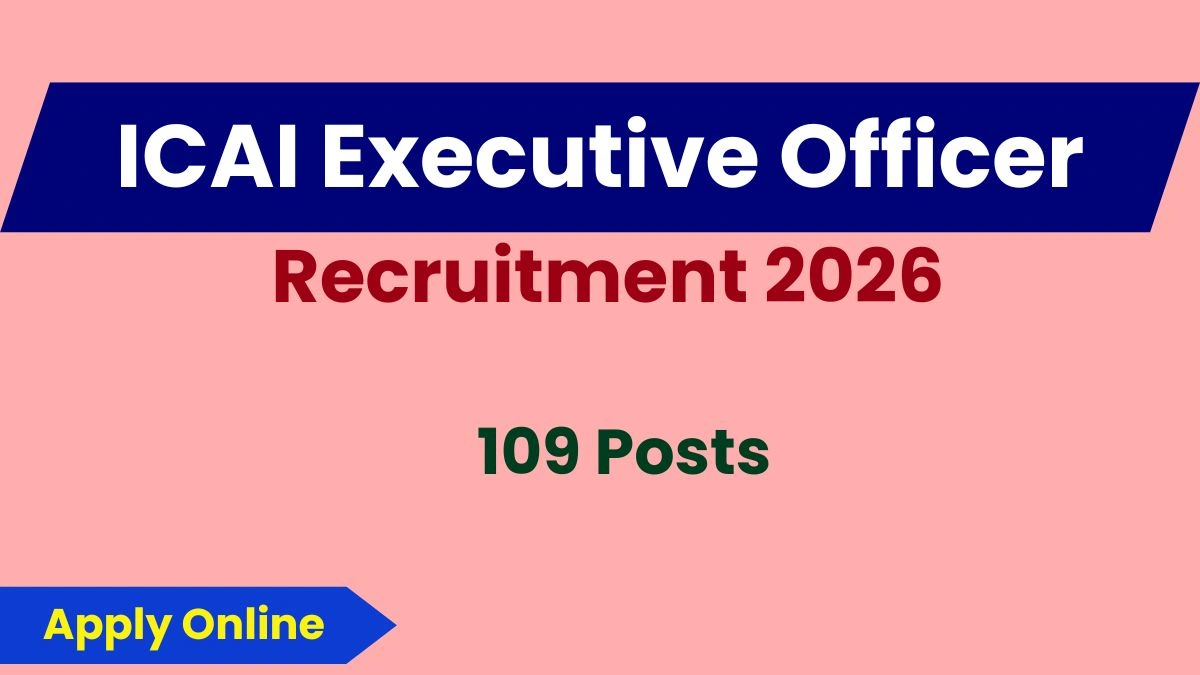 ICAI Executive Officer Recruitment 2026