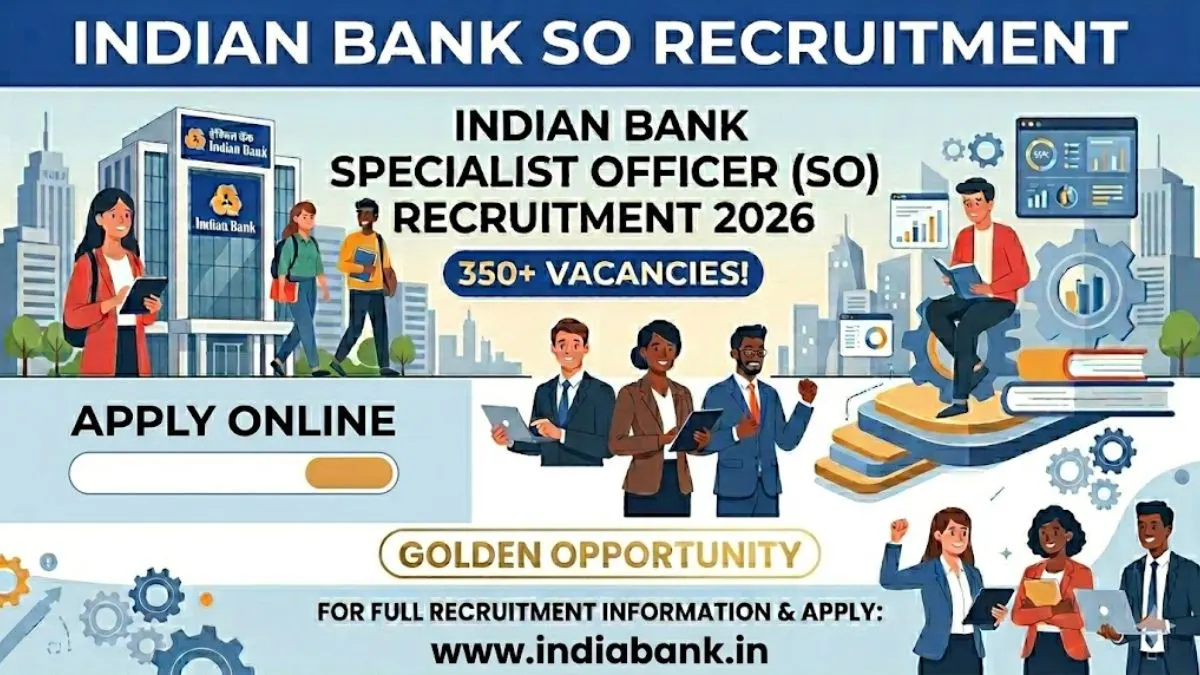 Indian Bank SO Recruitment 2026