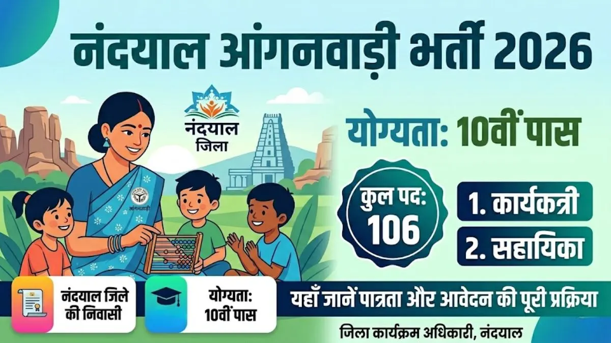 Nandyal District Anganwadi Recruitment 2026