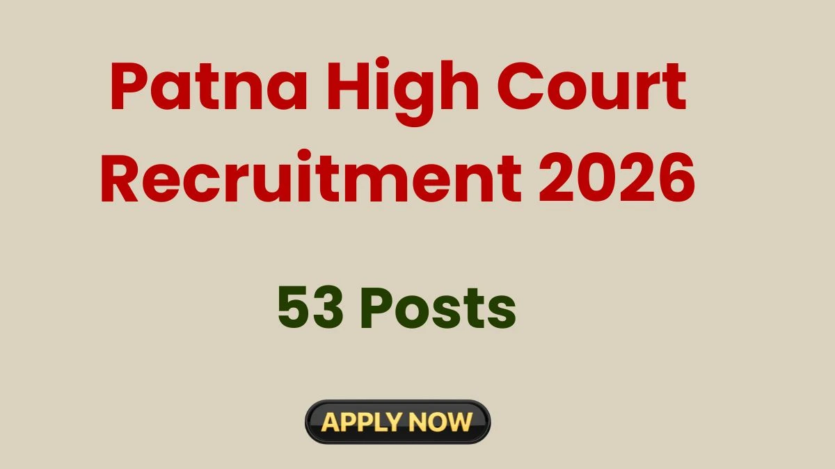 Patna High Court Recruitment 2026