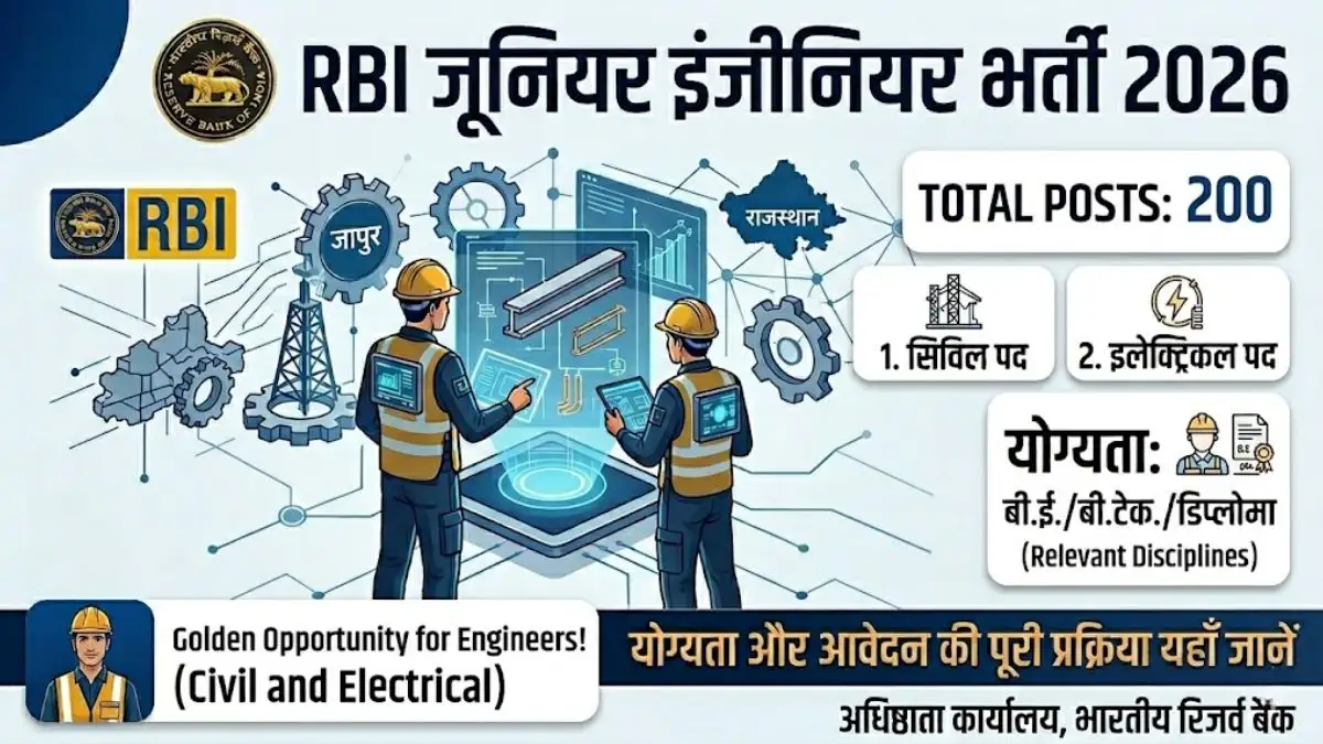 RBI JE Recruitment 2026