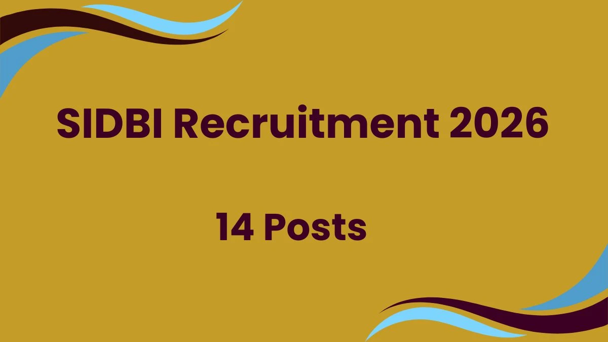 SIDBI Recruitment 2026