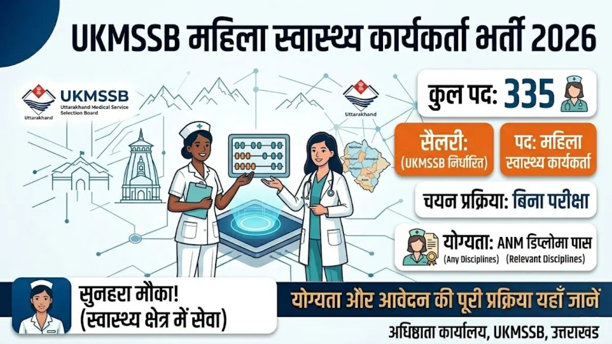 UKMSSB ANM Recruitment 2026