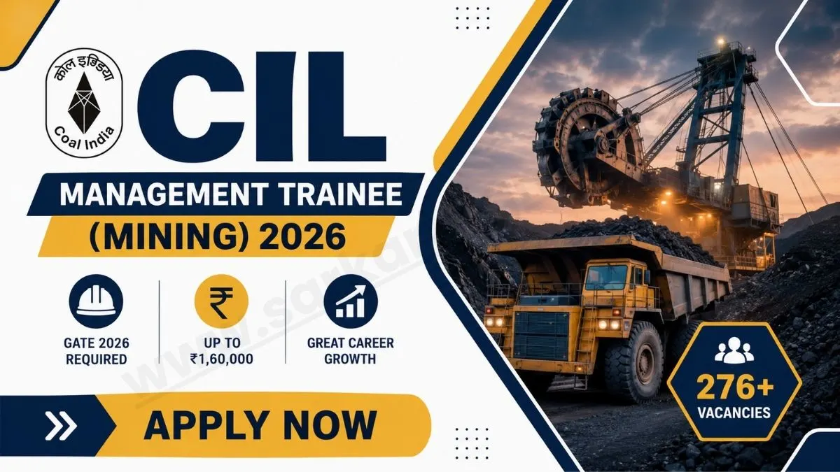 CIL Management Trainee (Mining) Recruitment 2026