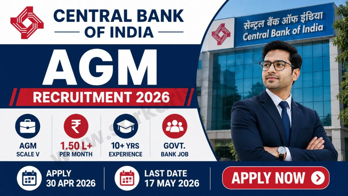 Central Bank of India AGM Recruitment 2026