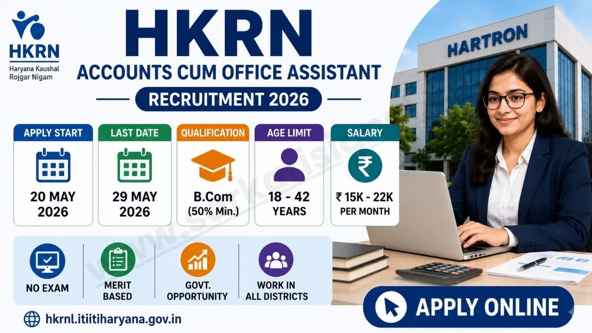 HKRN Accounts cum Office Assistants Vacancy 2026