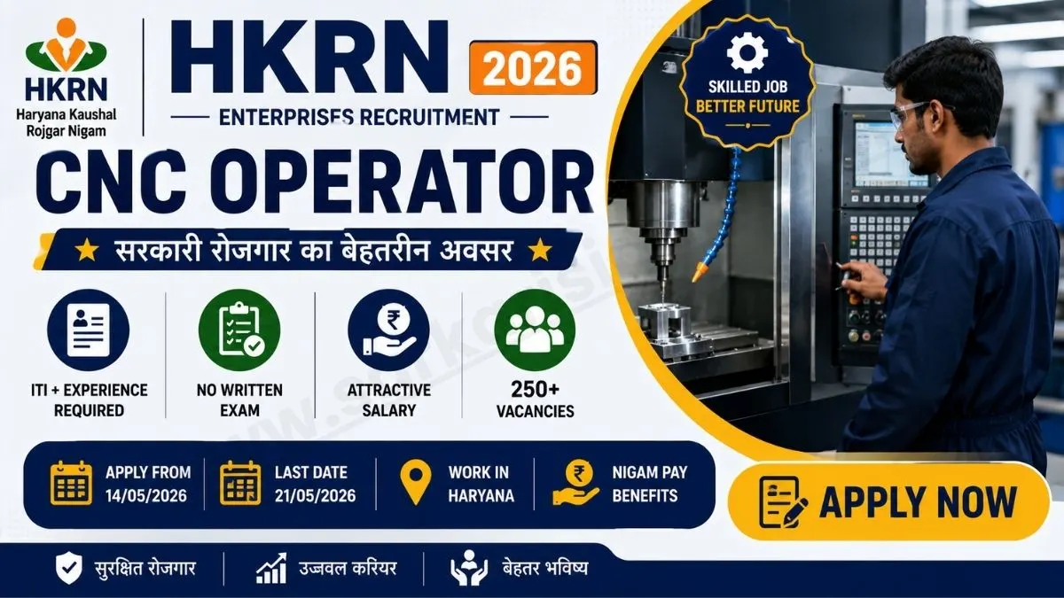 HKRN Enterprises CNC Operator Recruitment 2026