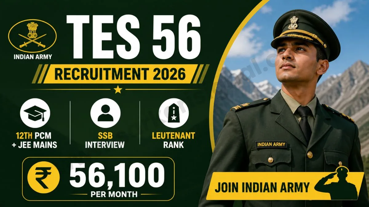 Indian Army TES 56 Recruitment 2026