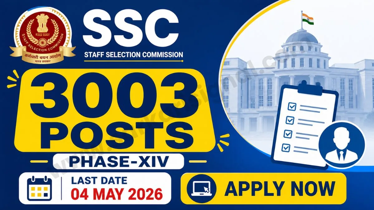 SSC Selection Post Phase-XIV Recruitment 2026