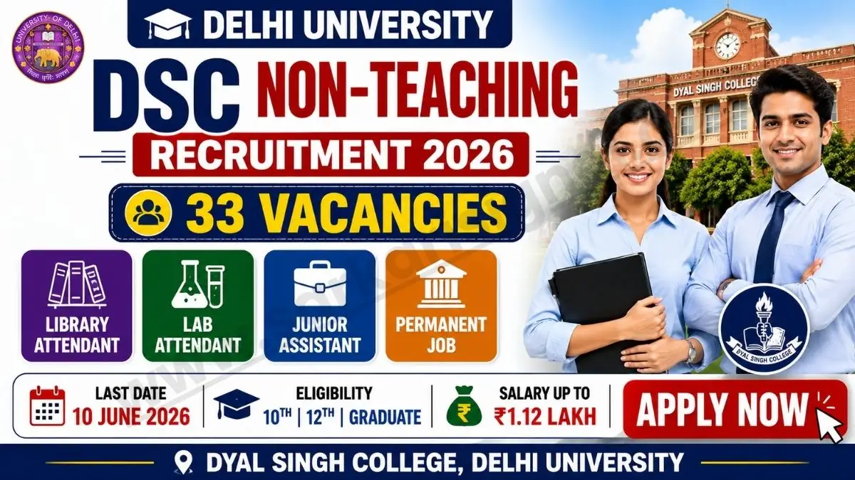 Delhi DSC Non-Teaching Recruitment 2026