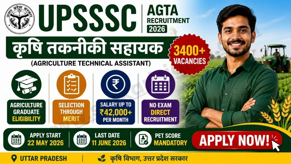 UPSSSC Agriculture Technical Assistant Vacancy 2026