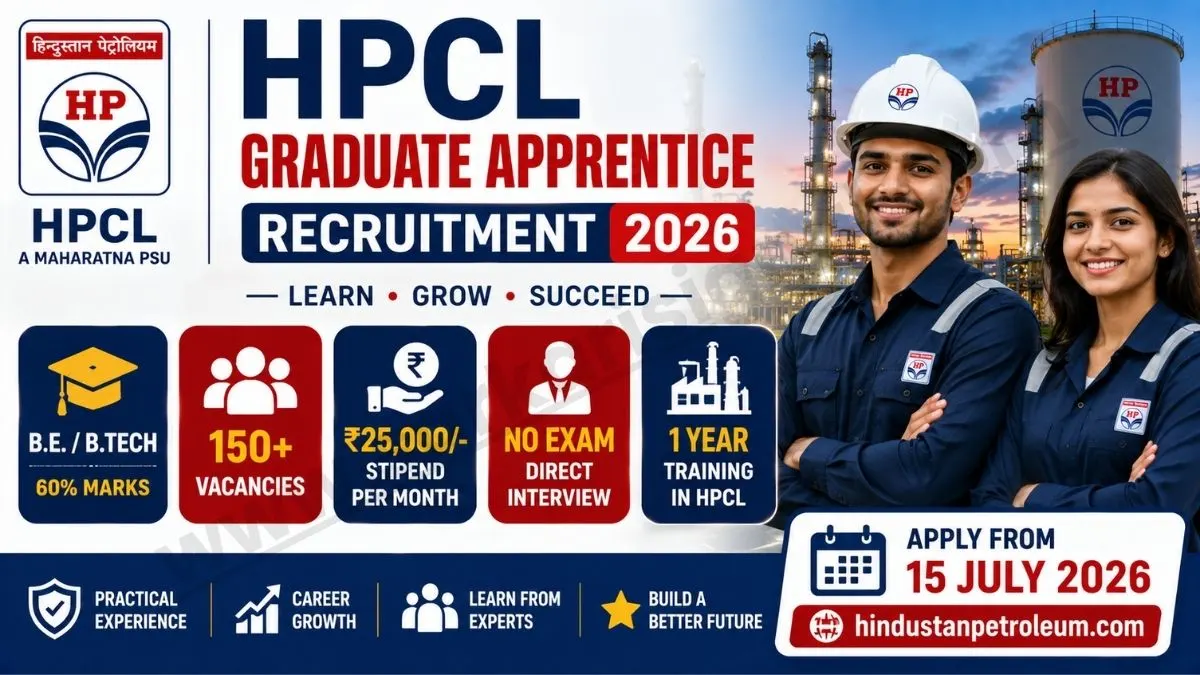 HPCL Graduate Apprentice Recruitment 2026