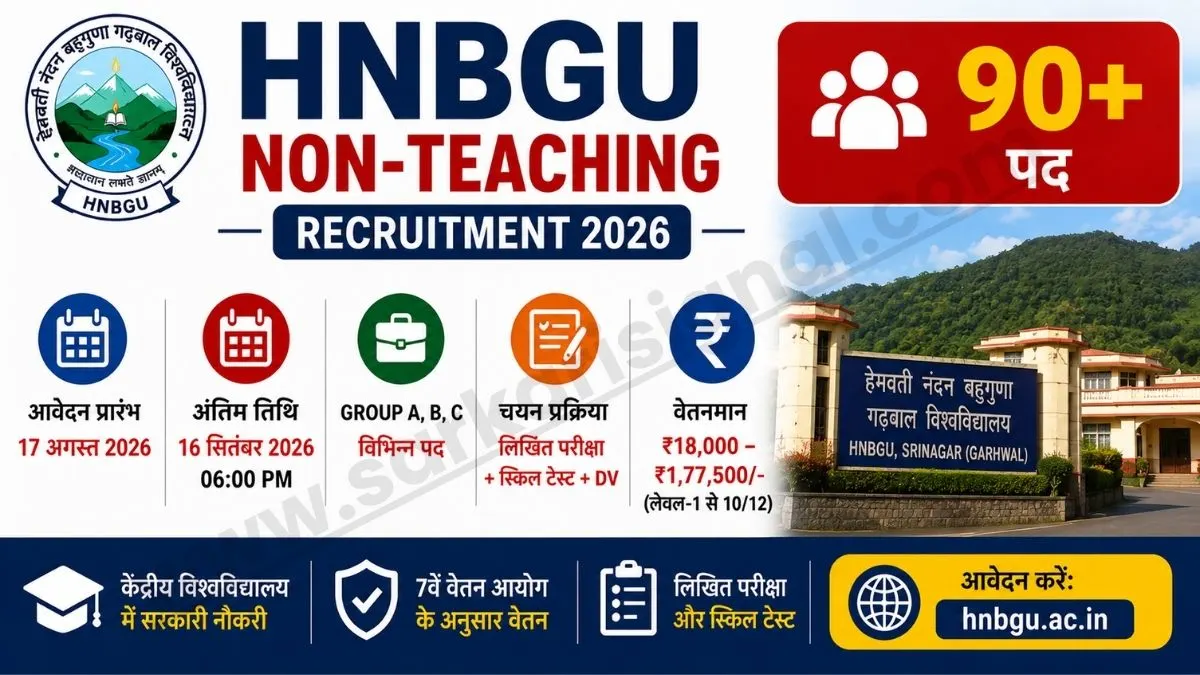HNBGU Non-Teaching Recruitment 2026
