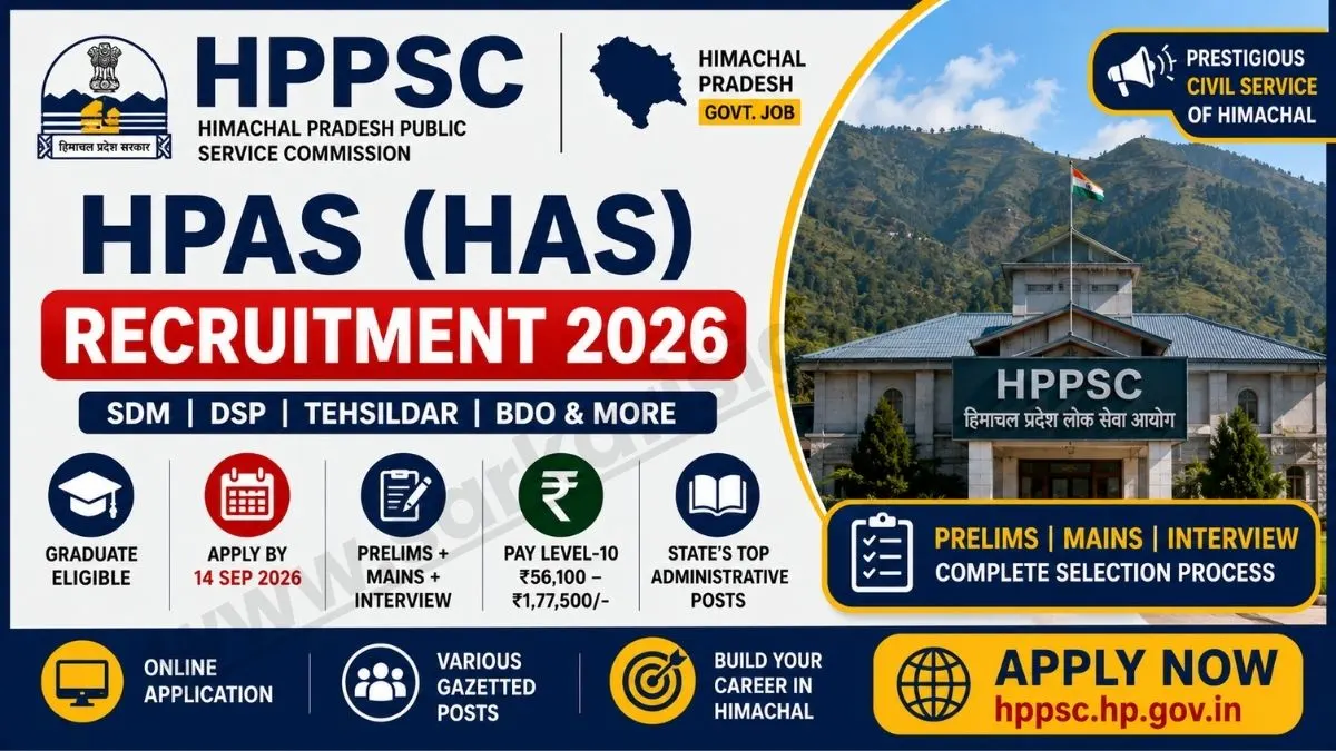 HPPSC HPAS Exam Recruitment 2026