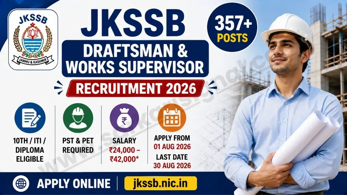 JKSSB Draftsman, Works Supervisor Vacancy 2026