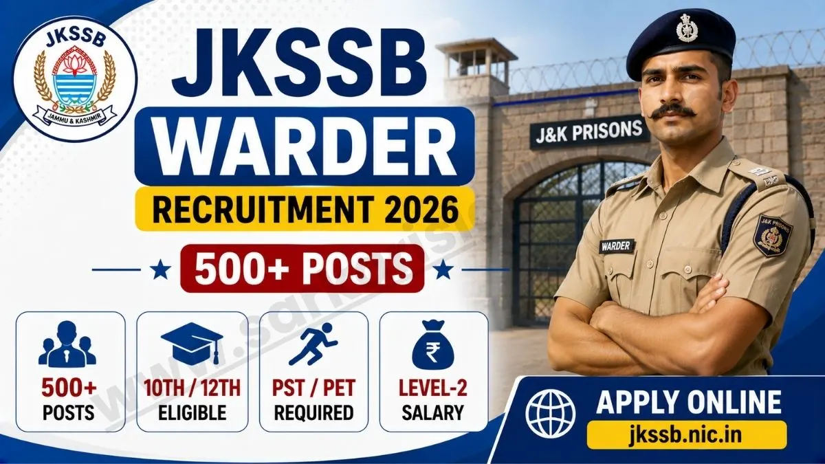 JKSSB Warder Recruitment 2026
