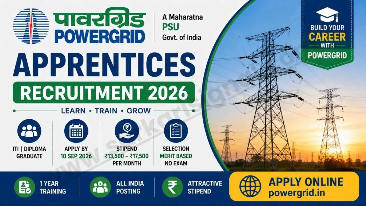 POWERGRID Apprentices Recruitment 2026
