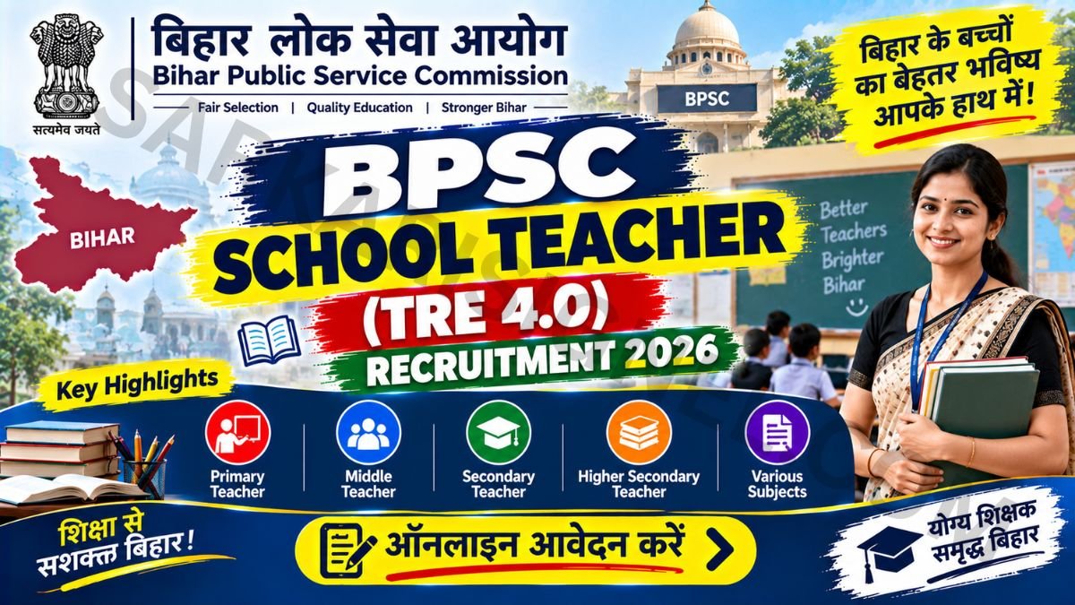 BPSC School Teacher (TRE 4.0) Recruitment 2026