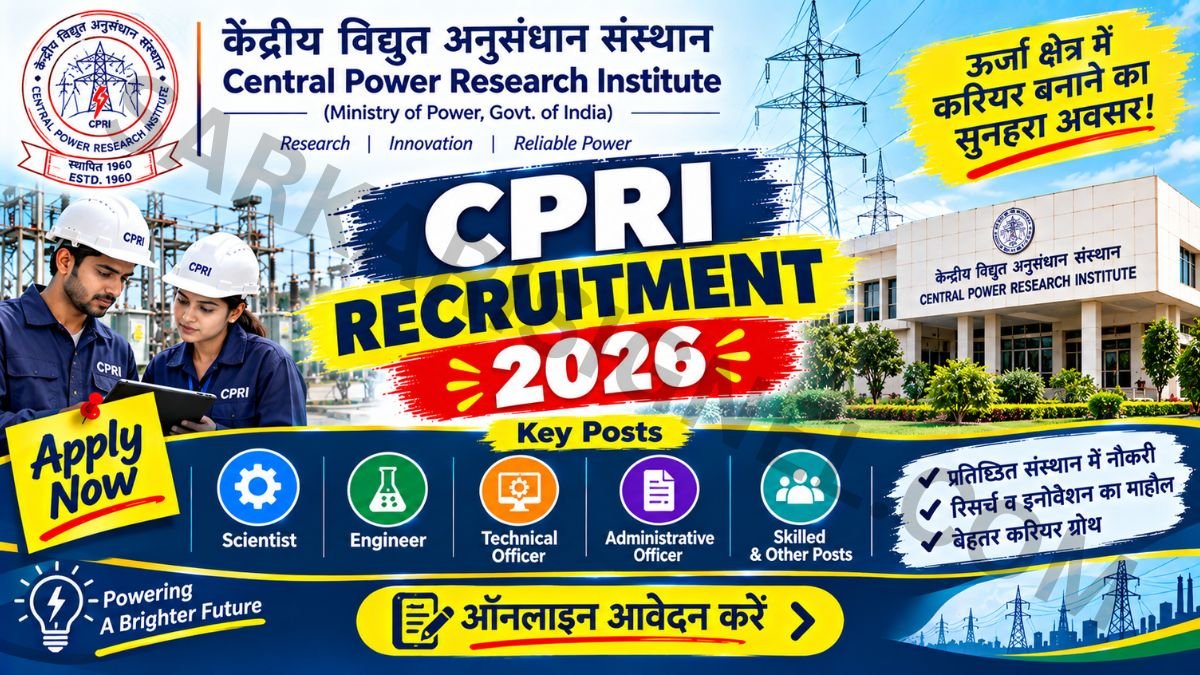Central Power Research Institute (CPRI) Recruitment 2026