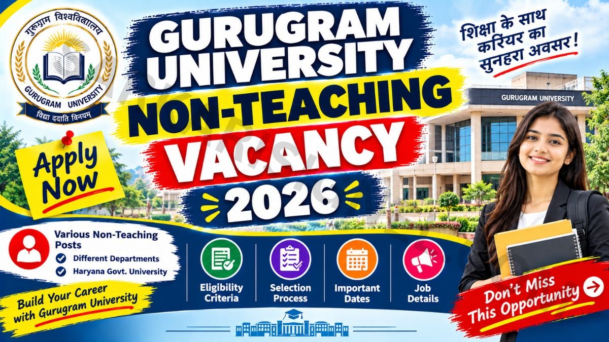 Gurugram University Non-Teaching Vacancy 2026