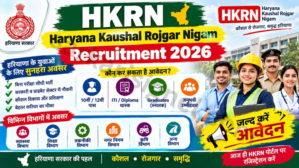 Haryana Kaushal Rojgar Nigam (HKRN) Recruitment 2026