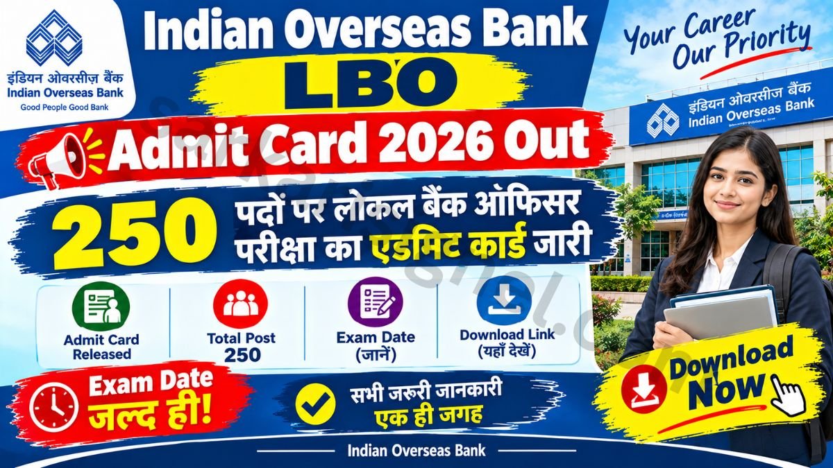 Indian Overseas Bank LBO Admit Card 2026