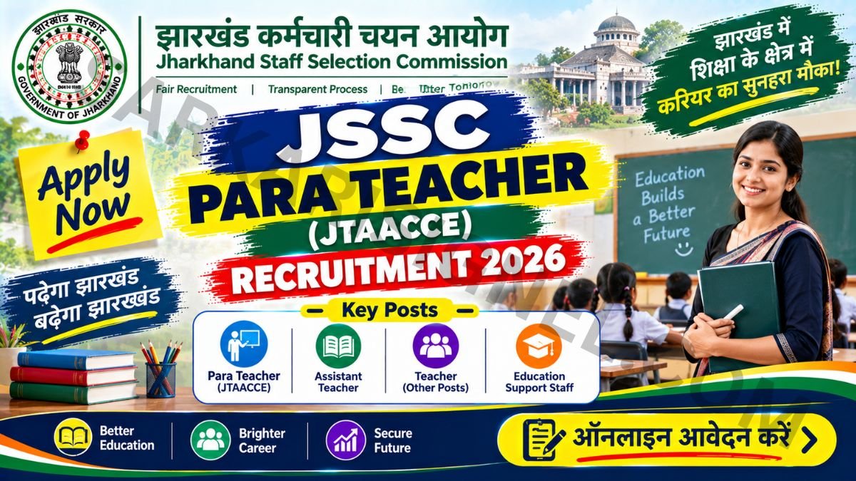 JSSC Para Teacher (JTAACCE) Recruitment 2026