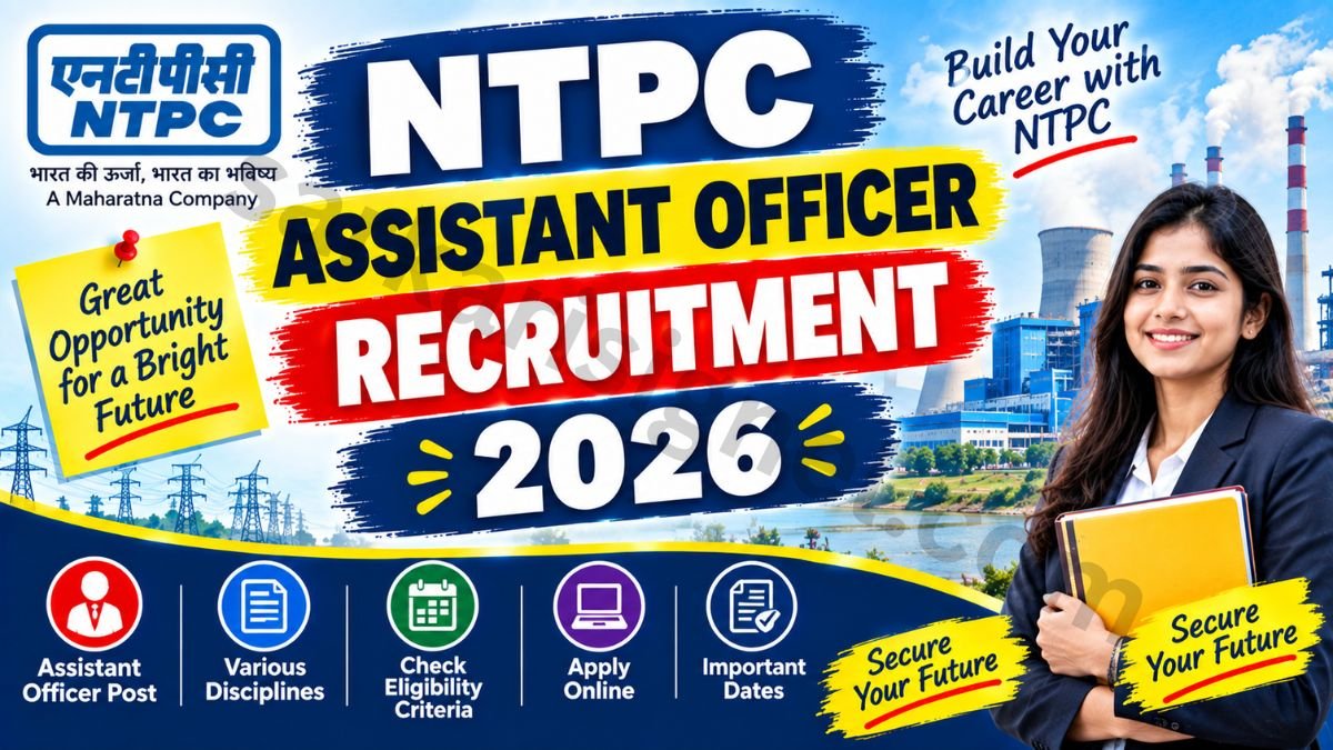 NTPC Assistant Officer Recruitment 2026