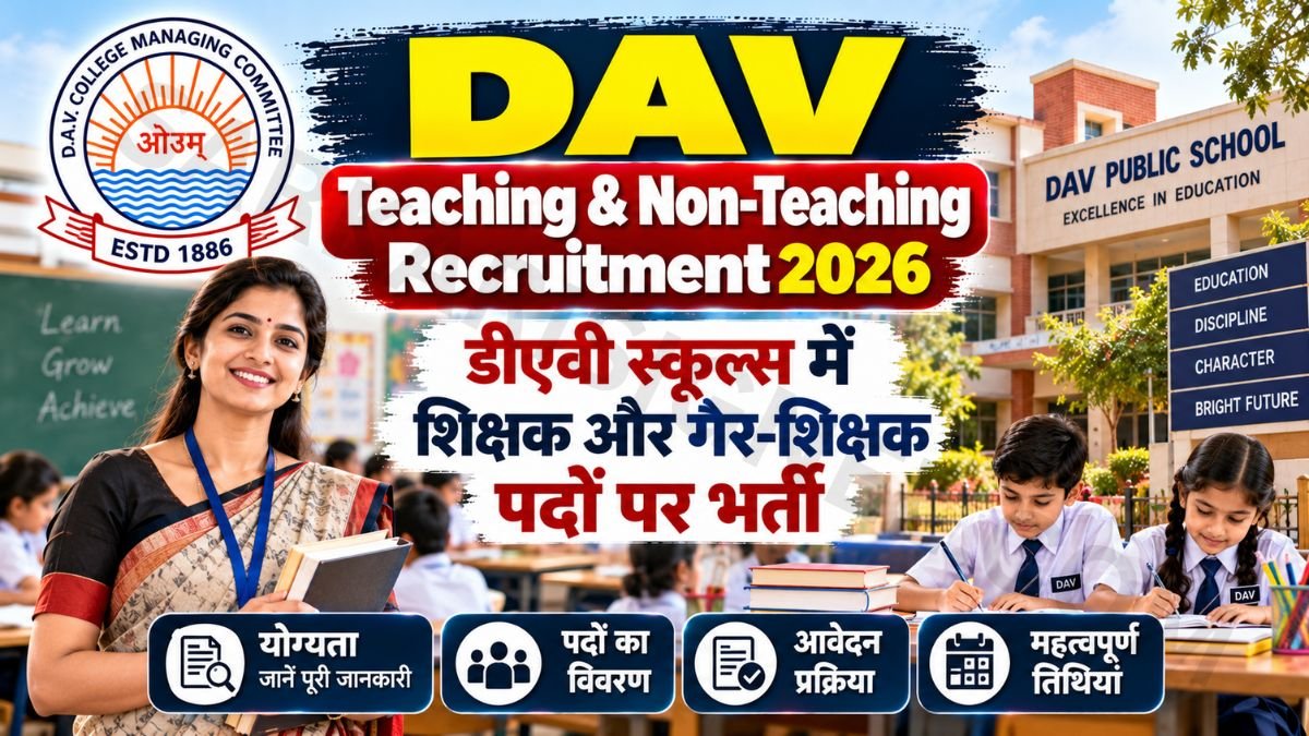 DAV Teaching & Non-Teaching Recruitment 2026