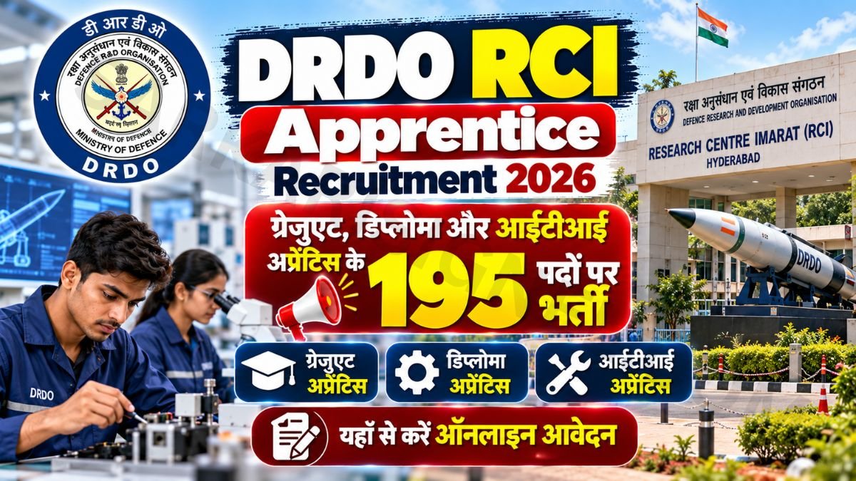 DRDO RCI Apprentice Recruitment