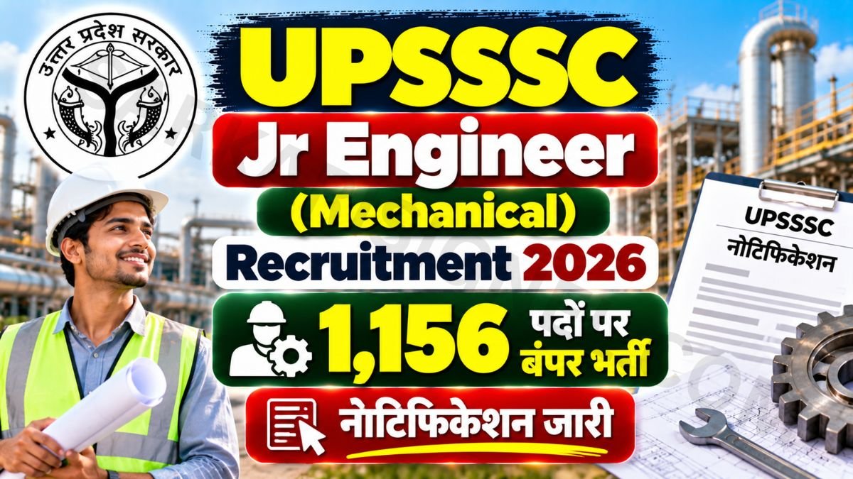 UPSSSC Jr Engineer (Mechanical) Recruitment 2026